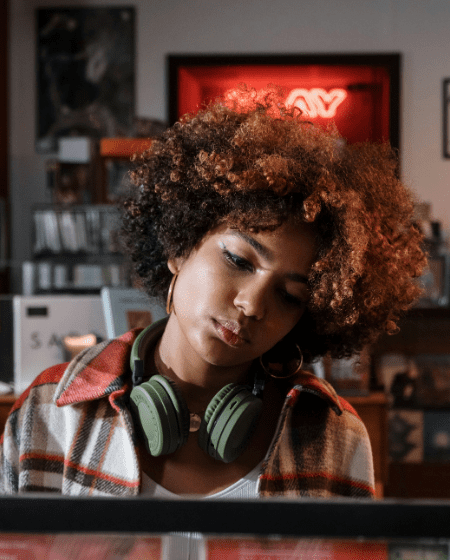 Independent artist worried and kind of desperate looking down because she might have maid fatal mistakes killing her music releases, wondering why her music doesn't get any streams. 